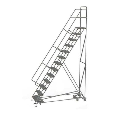 Tri-Arc 166 in H Steel All Direction Ladder, 13 Steps, 450 lb Load Capacity KDAD113246
