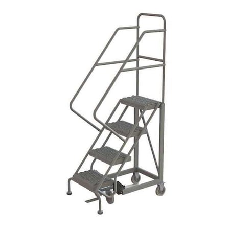 Tri-Arc 76 in H Steel Rolling Ladder, 4 Steps, 450 lb Load Capacity KDEC104162