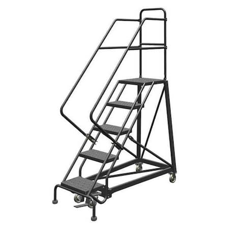 Tri-Arc 86 in H Steel Rolling Ladder, 5 Steps, 450 lb Load Capacity KDEC105166