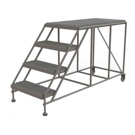 Tri-Arc Mobile Work Platform, 4 Step, Steel, 40" WLWP042448
