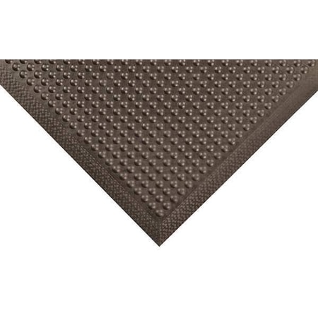 Notrax Antifatigue Mat, 3 ft. L x 2 ft. W, 3/8" Thickness, Rubber, Bubble, Black 447S0023BL