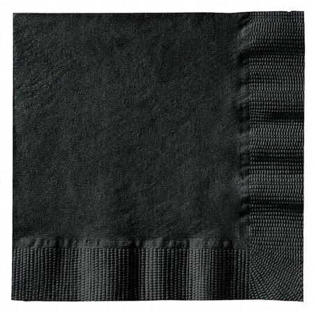 Hoffmaster Beverage Napkin, Blk, 1Ply, 1/4 Fold, PK1000 020212