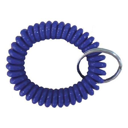 Zoro Select Wrist Coil, Blue, Polyurethane, Wrist Coil, 5 PK 25PA14