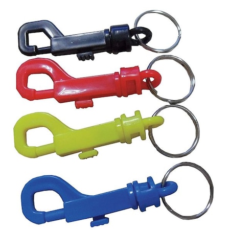 Zoro Select Plastic Key Clip, Assorted, Plastic, Not Load Rated, 40 PK 25PA22