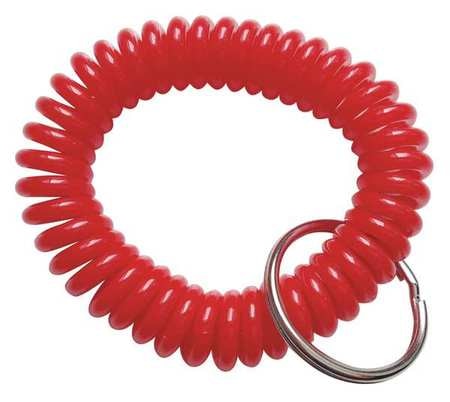 ZORO SELECT Red Wrist Coil with Key Ring 25PA31