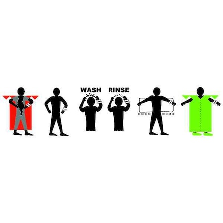 Secur-Id Decon Process Banner Sign, 1 x 6 ft. QCBS6x1