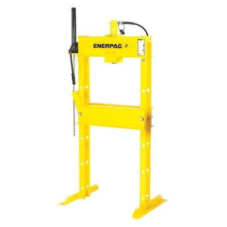 Enerpac IPA1244, 10 Ton, H-Frame Hydraulic Press with RR1010 Double-Acting Cylinder and XA12V Air Pump IPA1244