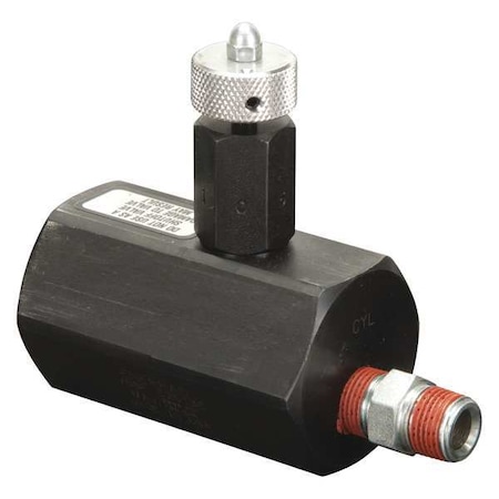 Enerpac V66F, Manually Operated Check Valve with Built-in Relief Valve, Fine Metering V66F