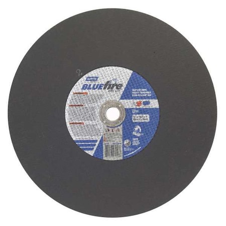 Norton Abrasives Abrasive Cut-Off Wheel, Type 1, 16 in Dia, 0.1094 in Thick, 1 in Arbor Hole Size, Zirconia Alumina 66252843256