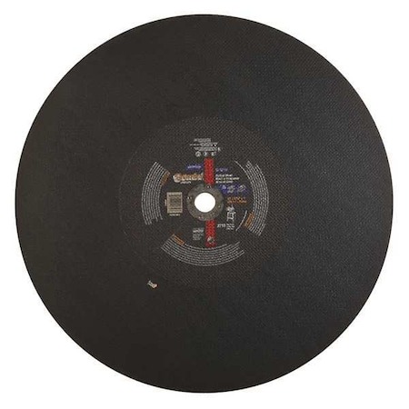 Norton Abrasives Abrasive Cut-Off Wheel, Type 1, 20 in Dia, 0.1563 in Thick, 1 in Arbor Hole Size, Aluminum Oxide 69078609032
