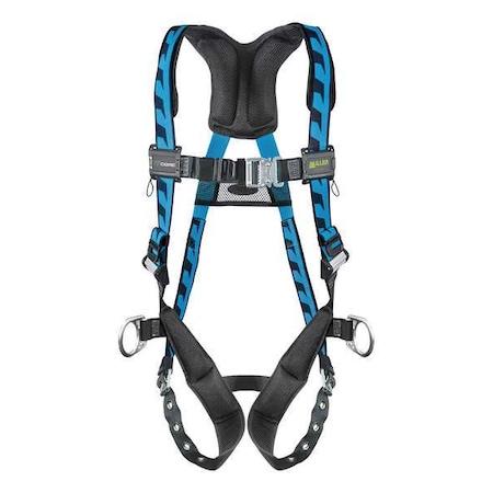 Miller AirCore(TM) Full Body Harness, 2XL/3XL, 400 lb., Quick-Connect Chest/ Tongue Leg Straps AC-TB-D2/3XLBL
