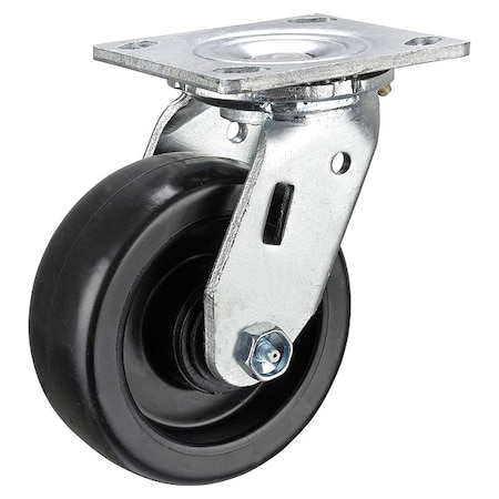 Zoro Select Swivel Plt Cstr, Polypropylene, 4in, 450 lb P21S-PB040R-14