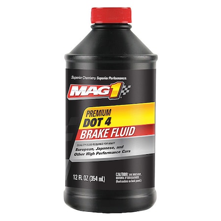 Mag 1 12 oz. DOT 4 DOT 4 Brake Fluid, 12 oz. - Plastic Bottle MAG00126