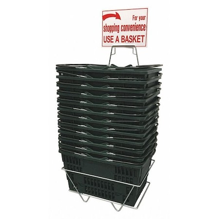 R.W. Rogers Co Hand Basket Set, Jumbo, Green H2432003