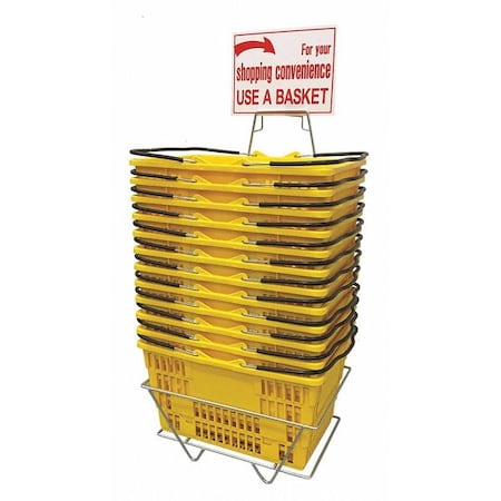 R.W. Rogers Co Hand Basket Set, Jumbo, Yellow H2432004