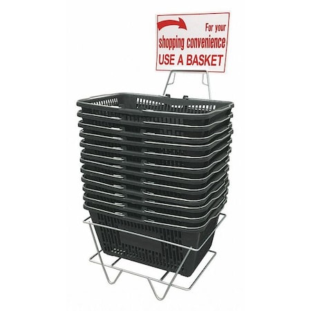 R.W. Rogers Co Hand Basket Set, Regular, Gray, Plastic H2112015