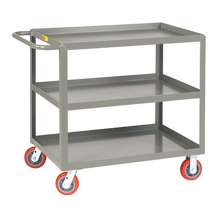 Little Giant Welded Utility Cart, 12 ga. Steel, 2,000 lb Load Capacity, 41 1/2 in L, 24 in W, 36 1/2 in H 3LGL24366PY