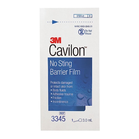 3M Cavilon No Sting Barrier Film 3345, PK100 3345