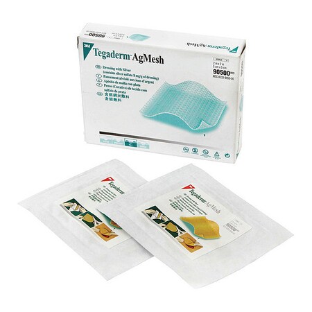 3M Tegaderm Tgdrm Ag Mesh Drssing With Silvr 90, PK20 90500