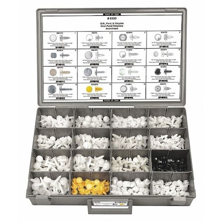 Disco Door Panel Retainer Assort, 395 pcs. 8690