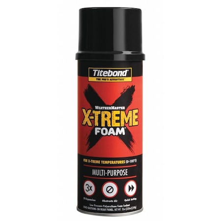 Titebond Spray Foam Sealant, 12 oz, Aerosol Can, 12 PK 8521