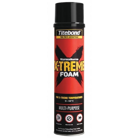 Titebond Spray Foam Sealant, 24 oz, Aerosol Can, 12 PK 8522