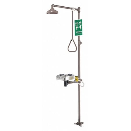Speakman Emergency Shower Combination, Floor Mounted, 91.75 H., 15.0 W SE-1255
