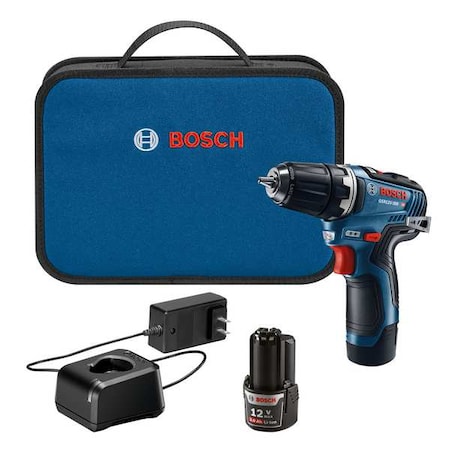 Bosch Drill Kit, 3/8 in, 12V DC GSR12V-300B22