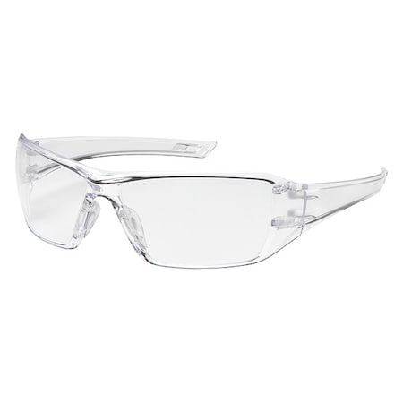 Pip Captain, Safety Glasses, Anti-Fog & Anti-Scratch, Clear Lens, Clear Frame, Frameless, 1 PR 250-46-0520