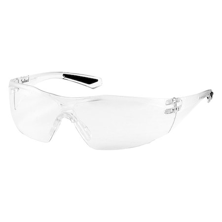 Pip Pulse, Safety Glasses, Anti-Fog, Clear Lens, Clear Frame, Frameless, 1 PR 250-49-0520
