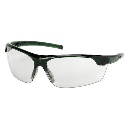 Pip Xtricate-C, Safety Glasses, Anti-Fog, Gray Lens, Green Frame, Half-Frame, 1 PR 250-58-0551