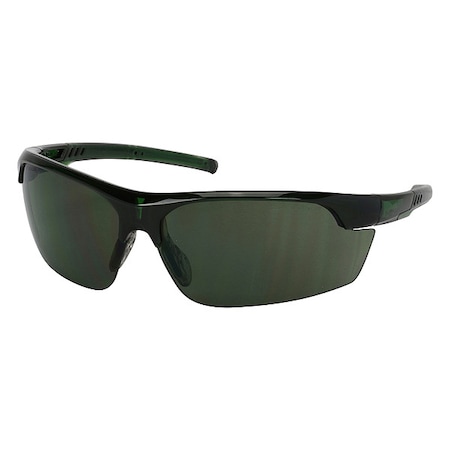 Pip Xtricate-C, Safety Glasses, Anti-Fog, Green Lens, Green Frame, Half-Frame, 1 PR 250-58-0521