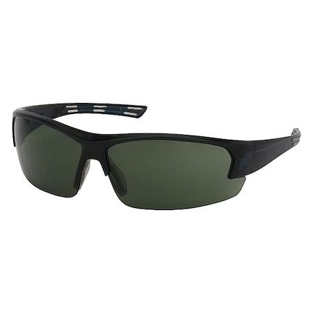 Pip Xtricate(TM), Safety Glasses, Anti-Fog, Green Lens, Blue Frame, Half-Frame, 1 PR 250-59-0521