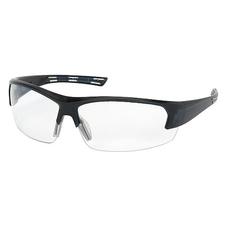 Pip Xtricate(TM), Safety Glasses, Anti-Fog, Clear Lens, Blue Frame, Half-Frame, 1 PR 250-59-0520