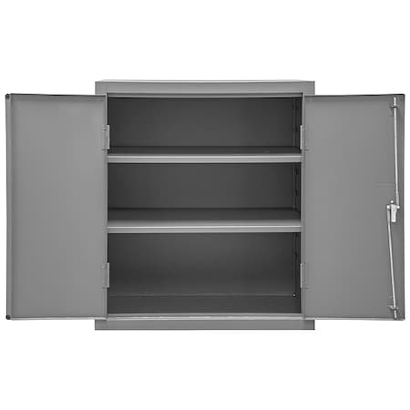 DURHAM MFG 16 ga. ga. Steel Storage Cabinet, 36 in W, 42 in H, Stationary 2503-2S-95