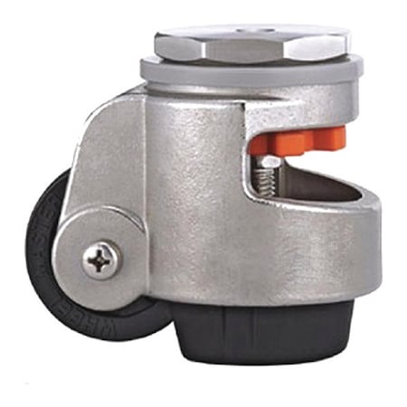 Wmi Leveling Caster, Stainless Steel WMSPIN-100S