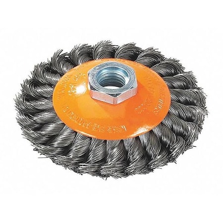 Walter Surface Technologies Saucer Cup Brush Knot-twist 5" X 5/8"-11 13H504