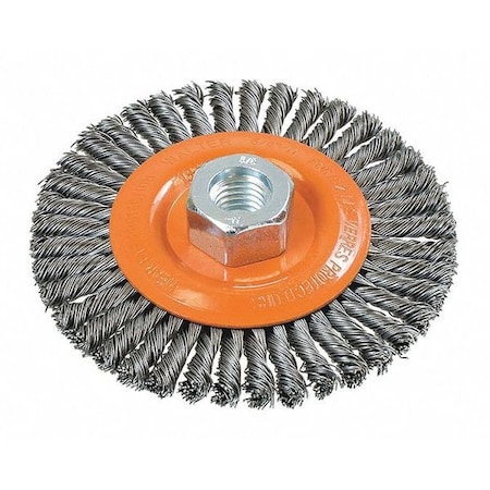 Walter Surface Technologies Stringer Bead Wheel Brush Knot 4.5"x3/16 13K454