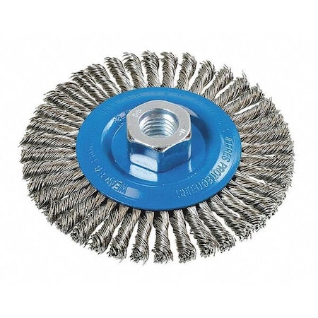 Walter Surface Technologies Stringer Bead Wheel Brush Knot 4.5"x3/16 13K464