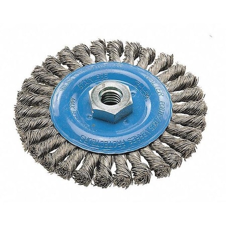 Walter Surface Technologies Wide Wheel Brush Knot 5"x3/8"x5/8"-11 13L514