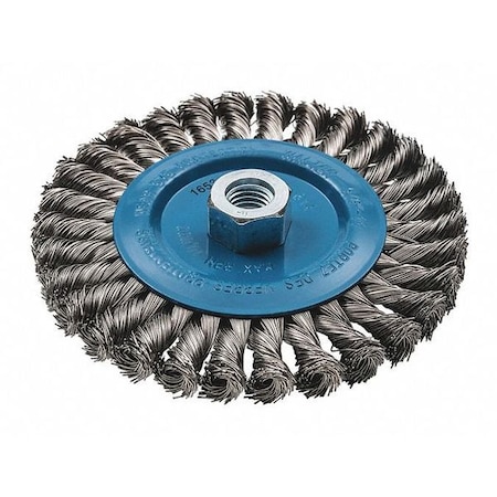 Walter Surface Technologies Wide Wheel Brush Knot 6"x3/8"x5/8"-11 13L614