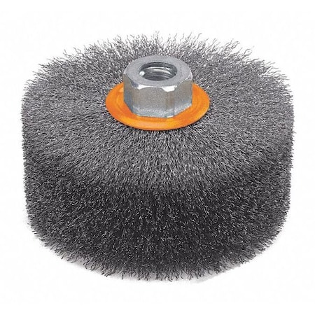 Walter Surface Technologies Linear Wheel Brush Crimped 4.5"x2" 13M464