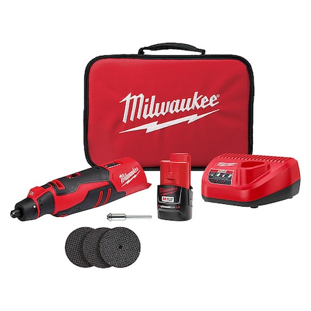 Milwaukee Tool M12 BRUSHLESS ROTARY TOOL KIT 2525-21