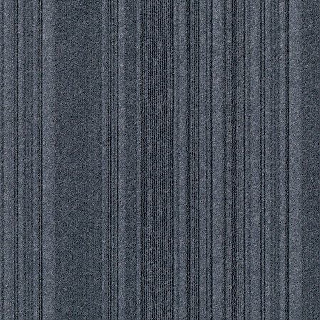 Peel and Stick First Impressions Barcode Rib Denim 24 in. x 24 in. Commercial Carpet Tile (15 Tiles/Case)