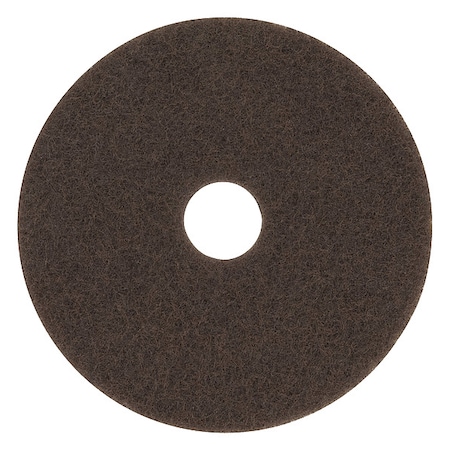 3M Brown Stripper Pad 7100, 14 in, PK5 7100