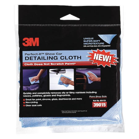 3M Auto Detailing Cloth, Blue, 6PK 06020