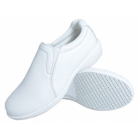 Genuine Grip Women's Women's Slip On Shoes, 5 M, White 415-5M
