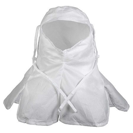 Kimtech Hood, SMS, Bound Seam, White, Covers Head , 100 PK 25796