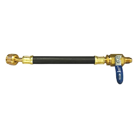 Yellow Jacket Hose, 14 1/2 in L, Black, 800 psi 25802