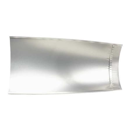 Deflecto Pipe, Aluminum, 4" W, 24" L DP244